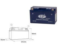 LANDPORT AKUMULATOR ŻELOWY GT7B-4 (MG LT7B-4) 12V 6,5AH 148X64X90 BEZOBSŁUGOWY - ZALANY (10)