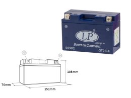 LANDPORT AKUMULATOR ŻELOWY GT9B-4 (MG LT9B-4) 12V 8AH 150X69X105 BEZOBSŁUGOWY - ZALANY (6)