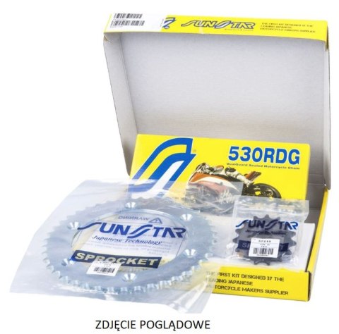 SUNSTAR ZESTAW NAPĘDOWY HONDA CBR 1000RR 08-13/ ABS 09-12 PLUS ZŁOTY (16/42/116) (DO 1400CC) (SUN52216/SUN1-5635-42/SS530RTG1-11