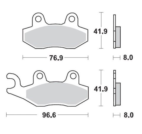 MOTO-MASTER PROMOCJA KLOCKI HAMULCOWE KH135 / KH214 SINTER METAL RACING: 12 (SINTERPRO SERIES RACING GP) KAWASAKI: KX 125-250-50