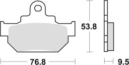 TRW LUCAS KLOCKI HAMULCOWE KH106/2 ORGANIC HONDA MBX 125 84, SUZUKI RM 250 86, DR 600 85-89, DR 650 90-91, PRZÓD (PROMOCJA)