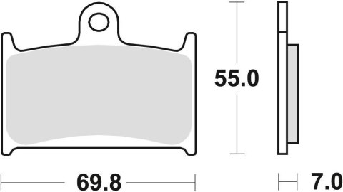 TRW LUCAS KLOCKI HAMULCOWE KH145 KH236 ORGANIC SUZUKI GSF 1200 96-00, RF 900 94-97 PRZÓD (PROMOCJA)