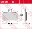 TRW LUCAS KLOCKI HAMULCOWE KH145 KH236 ORGANIC SUZUKI GSF 1200 96-00, RF 900 94-97 PRZÓD (PROMOCJA)