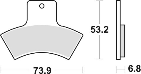 TRW LUCAS KLOCKI HAMULCOWE KH270 SINTER OFFROAD POLARIS SCRAMBLER / EXPLORER 400 98-02, SCRAMBLER 500 98-04, TYŁ (PROMOCJA)