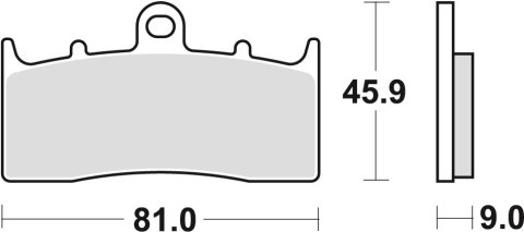 TRW LUCAS KLOCKI HAMULCOWE KH294 ORGANIC BMW R 1100 S 01-05, R 1150 GS / ADV / R / RS 00-06, K 1200 LT 00-09 R 1200 C / CL 00-05