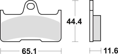 TRW LUCAS KLOCKI HAMULCOWE KH344 SINTER OFFROAD YAMAHA YFM 660 02-08, TYŁ