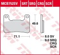 TRW LUCAS KLOCKI HAMULCOWE KH379 SINTER STREET KAWASAKI Z 900 18-, KLZ 1000 19-, H2 18-, Z 1000 10-, ZX10R 08-15, SUZUKI GSXR 60