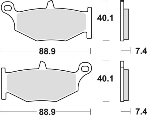 TRW LUCAS KLOCKI HAMULCOWE KH419 SINTER STREET SUZUKI GSR / GSXR 600 06-10, GSXR 750 06-10, DL 1000 14-, B-KING 1300 07-10, GSX 