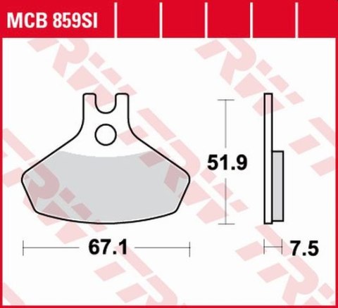 TRW LUCAS KLOCKI HAMULCOWE KH468 SINTER OFFROAD CAN-AM DS. 450 08-15, PRZÓD (PROMOCJA)