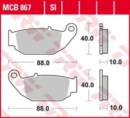 TRW LUCAS KLOCKI HAMULCOWE KH629 SINTER HONDA CB 125 R / 300 R 18-, CRF 250 L 13-17, SUZUKI GSX-R / S 18-, TYŁ