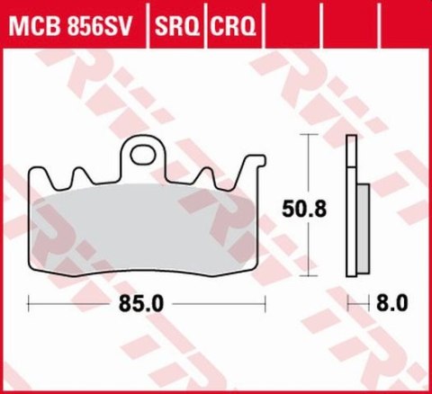 TRW LUCAS KLOCKI HAMULCOWE KH630 SINTER STREET BMW F 800 R 15-, S 1000 XR 17-, R 1200 GS / ADV / R / RT 13-18, R-NINE T 13-16, R