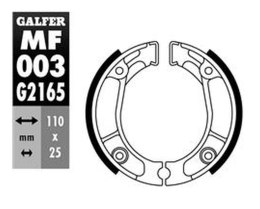 GALFER SZCZĘKI HAMULCOWE TYŁ SH304 HONDA CB 50 '75-'95, MBX 50/80 '81-, NSR 50 '88-'93, XL 125 '85-'97, XL 200 '83-, XR 125 '03-