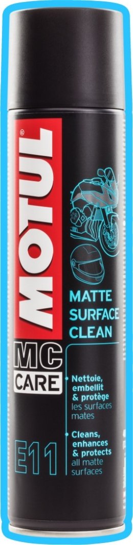 MOTUL E11 MATTE SURFACE CLEAN 400ML - DO CZYSZCZENIA POWIERZCHNI MATOWYCH