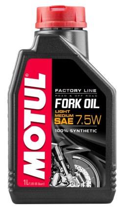 MOTUL OLEJ DO TELESKOPÓW / AMORTYZATORÓW / ZAWIESZENIA FORK OIL FACTORY LINE 7,5W MEDIUM (SYNTETYCZNY) 1L