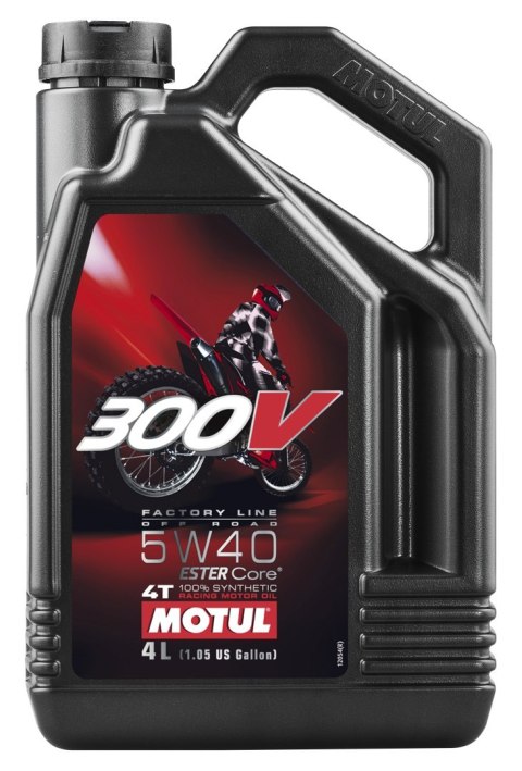 MOTUL OLEJ SILNIK 300V 4T FL OFF ROAD 5W40 4L (SYNTETYCZNY)