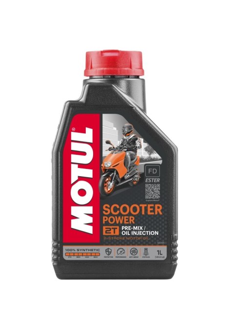 MOTUL OLEJ SILNIK SCOOTER 2T POWER 1L (100% SYNTETYK)