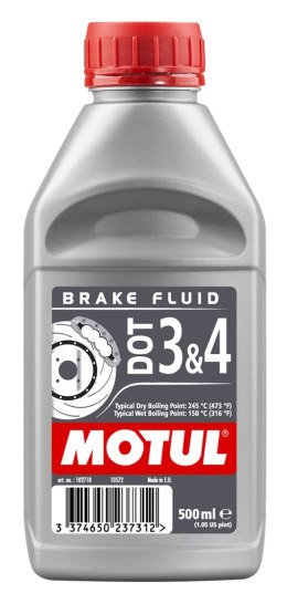 MOTUL PŁYN HAMULCOWY DOT3 ORAZ DOT4 0,5L (SYNTETYCZNY)