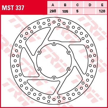 TRW LUCAS TARCZA HAMULCOWA PRZÓD APRILIA PEGASO 600 / 650 88-10, BMW F 650 / GS / DAKAR / CS / ST 94-08, G 650 GS / XCOUNTRY / X