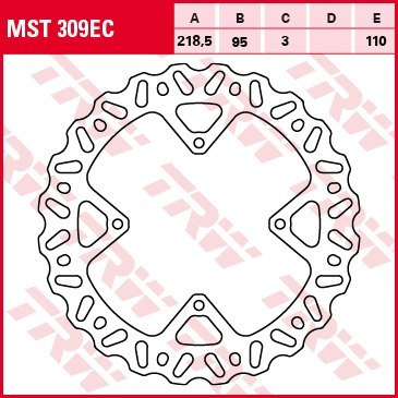 TRW LUCAS TARCZA HAMULCOWA PRZÓD KTM SX 85 03-11