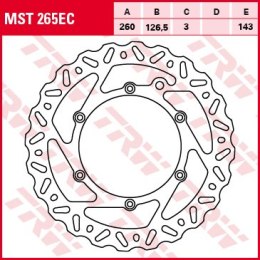 TRW LUCAS TARCZA HAMULCOWA PRZÓD KTM SX / EXC / XC 250 94-23, EXC / SX / XC 350 10-, EXC / SX 400 94-07, EXC / SX / XC 03-, LC4 