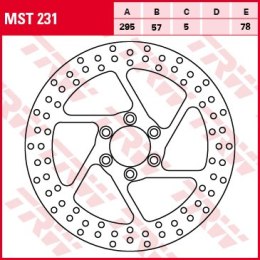 TRW LUCAS TARCZA HAMULCOWA PRZÓD SUZUKI INTRUDER VS 600 95-97, VS 750 87-91, VS 800 92-00, VS 1400 87-10