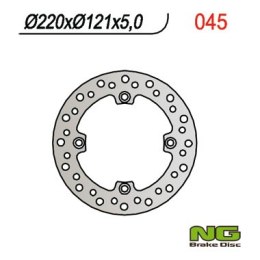 NG TARCZA HAMULCOWA TYŁ HONDA CR 125/250/500 '89-'97, CRE 250SM '89-96, (220X121X5MM) (4X10,5MM)