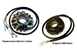 ELECTREX UZWOJENIE ALTERNATORA (STATOR) ZE ŚWIATŁAMI KTM 400/600/620 '83-'99(LC4), HUSABERG DO '99, HUSQVARNA TE410/510