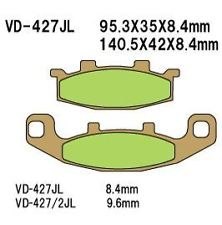 VESRAH KLOCKI HAMULCOWE KH129 SPIEK METALICZNY (ZŁOTE) (MADE IN JAPAN)