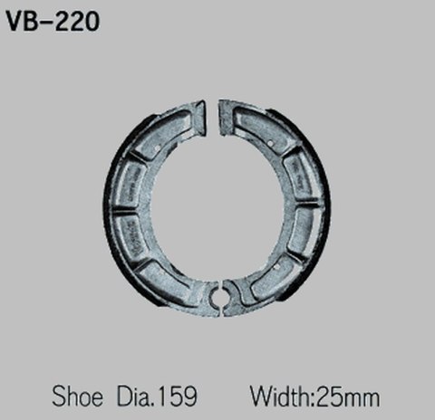 VESRAH SZCZĘKI HAMULCOWE YAMAHA XT500 76-82 PRZÓD (MADE IN JAPAN)