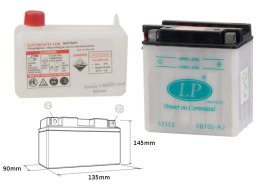 LANDPORT AKUMULATOR YB10L-A2 (MD LB10L-A2) 12V 11AH 136X91X146 (GB10LA2) OBSŁUGOWY - ELEKTROLIT OSOBNO (4) UE2019/1148