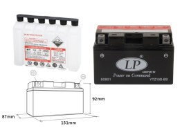 LANDPORT AKUMULATOR YTZ10S-BS (MA LTZ10S-BS) 12V 8,5AH 151X87X94 BEZOBSŁUGOWY - ELEKTROLIT OSOBNO (6) UE2019/1148