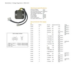 DZE REGULATOR NAPIĘCIA HONDA CX/VF/VT 81-87 (ESR650)