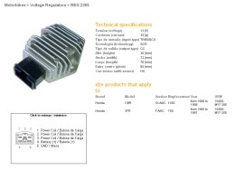 DZE REGULATOR NAPIĘCIA HONDA CBR1100XX 96-98, VFR750F 90-97 (35A) (31600-MY7-305) - ZASTĘPUJE 2055-01