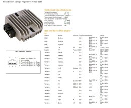 DZE REGULATOR NAPIĘCIA YAMAHA XJ600 DIVERSION 96-02, YBR125, YZF125R, MAJESTY 125/250 (4HM-81960-00), SUZUKI DR650SE 96-17 (3280