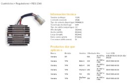 DZE REGULATOR NAPIĘCIA YAMAHA SR500 78-79, YFM350 WARRIOR 87-95 (59V-81960-A0-00) (ESR108)