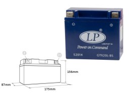 LANDPORT AKUMULATOR ŻELOWY GTX20-3 (MG LTX20-3) 12V 18AH 175X86X154 BEZOBSŁUGOWY - ZALANY - ZASTĘPUJE GTX20LBS L (4)