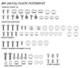 ACCEL KOMPLET ŚRUB DO PLASTIKÓW YAMAHA YZF 450 '18-20 (BKF-206)