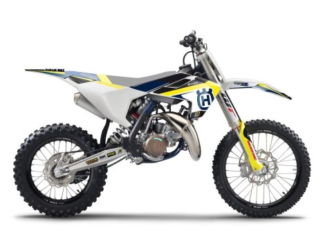 BLACKBIRD KOMPLET NAKLEJEK (OKLEIN) HUSQVARNA TC 85 '18-'23 DREAM 4 KOLOR ŻÓŁTY CZARNY BIAŁY NIEBIESKI