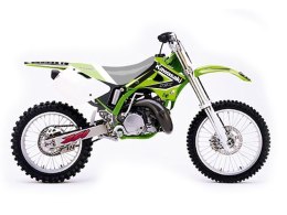 BLACKBIRD KOMPLET NAKLEJEK (OKLEIN) KAWASAKI KX 125/250 '94-'98 DREAM 4 KOLOR ZIELONY CZARNY