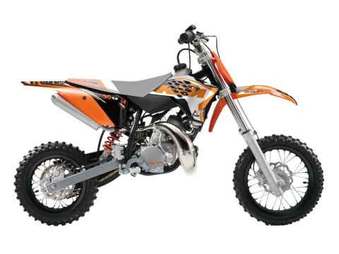 BLACKBIRD KOMPLET NAKLEJEK (OKLEIN) KTM SX 50 '09-'15 DREAM 4 KOLOR POMARAŃCZOWY CZARNY