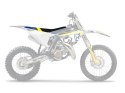 BLACKBIRD POKROWIEC / POSZYCIE NA SIEDZENIE HUSQVARNA TC 85 '18-'23 DREAM 4 KOLOR CZARNY NIEBIESKI ŻÓŁTY