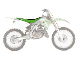 BLACKBIRD POKROWIEC / POSZYCIE NA SIEDZENIE KAWASAKI KX 125-250 '03-'08 DOUBLE GRIP KOLOR ZIELONY CZARNY