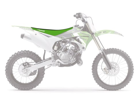 BLACKBIRD POKROWIEC / POSZYCIE NA SIEDZENIE KAWASAKI KX 85 '14-'23 DOUBLE GRIP 3 KOLOR CZARNY ZIELONY