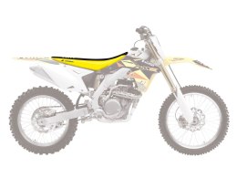 BLACKBIRD POKROWIEC / POSZYCIE NA SIEDZENIE SUZUKI RMZ 450 '05-'07 DOUBLE GRIP 3 KOLOR CZARNY ŻÓŁTY