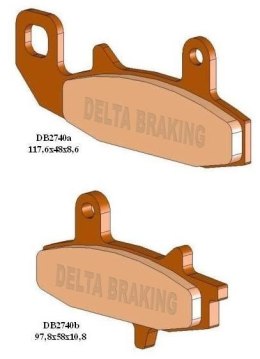 DELTA BRAKING KLOCKI HAMULCOWE KH147 - ZASTĘPUJE DB2740MX-D ORAZ DB2740QD-D