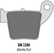 DELTA BRAKING KLOCKI HAMULCOWE KH346 HONDA CR/CRF 02-16 TYŁ - ZASTĘPUJĄ DB2280MX-N ORAZ DB2280QD-N