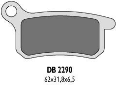 DELTA BRAKING KLOCKI HAMULCOWE KH357 KTM SX65/85 TYŁ - ZASTĘPUJĄ DB2290MX-N ORAZ DB2290QD-N