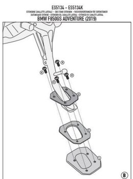 KAPPA POSZERZENIE STOPKI BOCZNEJ BMW F 850 GS Adventure (19)