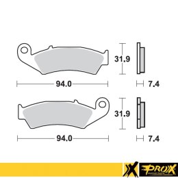 PROX KLOCKI HAMULCOWE KH125 HONDA CR125/250/500 '87-94 PRZÓD