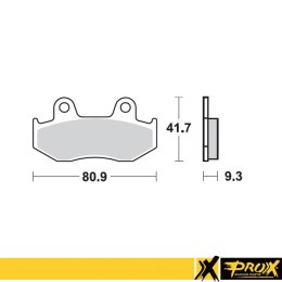 PROX KLOCKI HAMULCOWE KH323 YAMAHA YFZ 450R '09-19 TYŁ